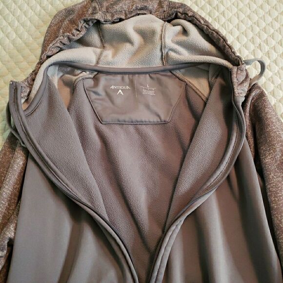 Antigua Cleveland Indians Jacket Full Zip Drawstring Hoodie Chief Wahoo Sz Large - Picture 8 of 14